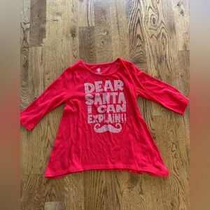 J. Khaki Red Kids Shirt with White Print